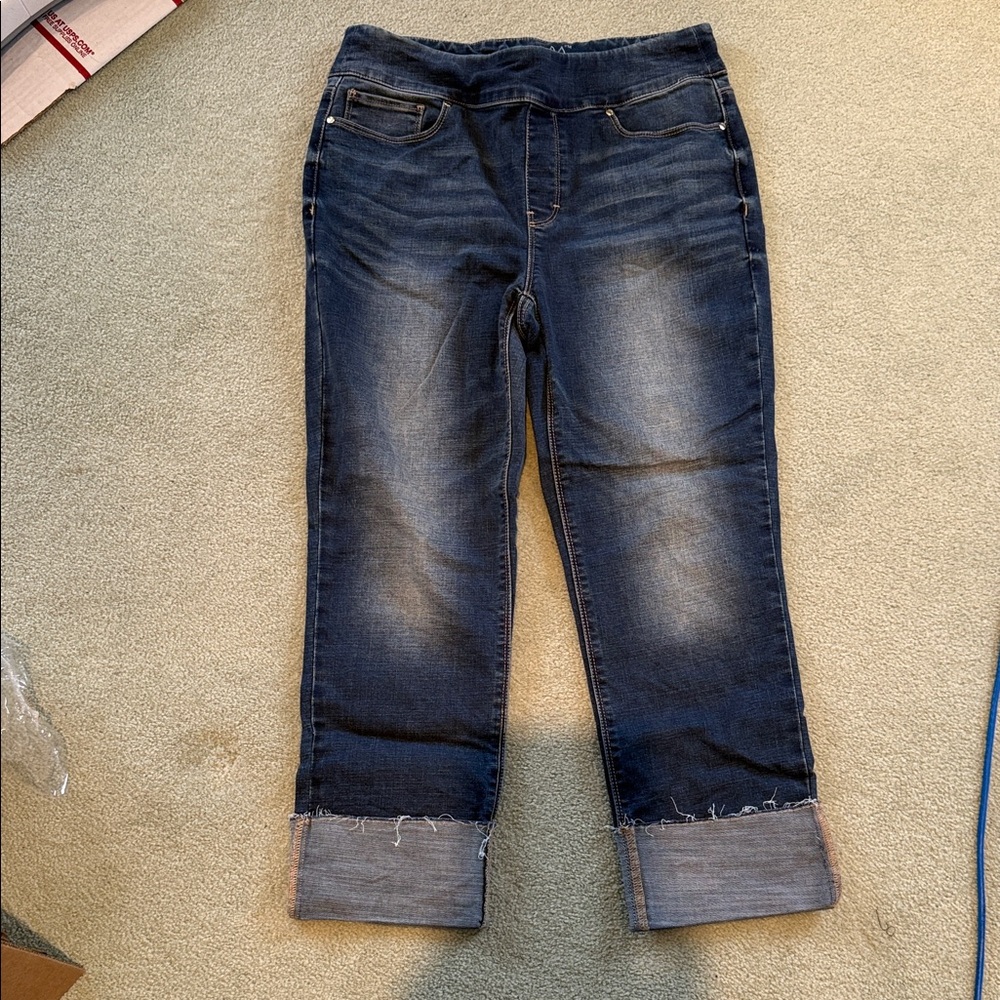 WHBM Outlet pull on crop jeans size 4 Regular Length
